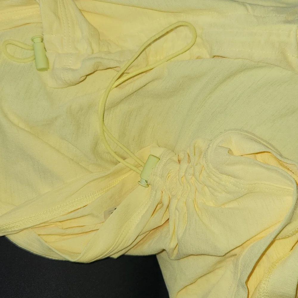 FP Movement Tempo Sport Mode Tank Top Yellow L Ruched Shirt Free People Athletic - Picture 12 of 13